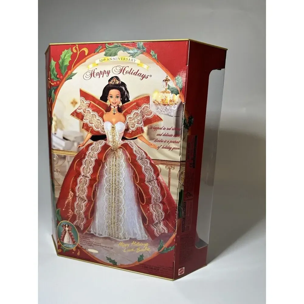 1997 Happy Holidays Special Edition Barbie Doll Mattel Brown Hair NIB